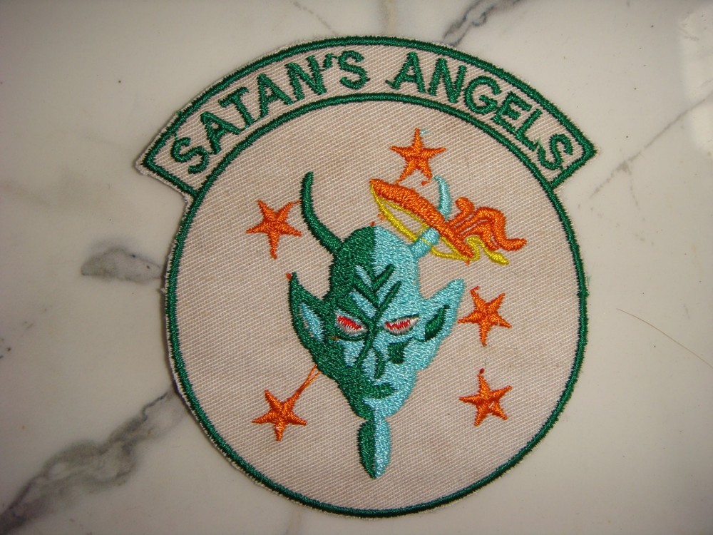 USAF 433rd TACTICAL FIGHTER SQUADRON SATAN'S ANGELS, VIETNAM WAR PATCH