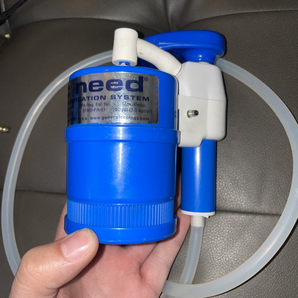 First Need Portable Water Purifier Filter Pump, Camping. Used