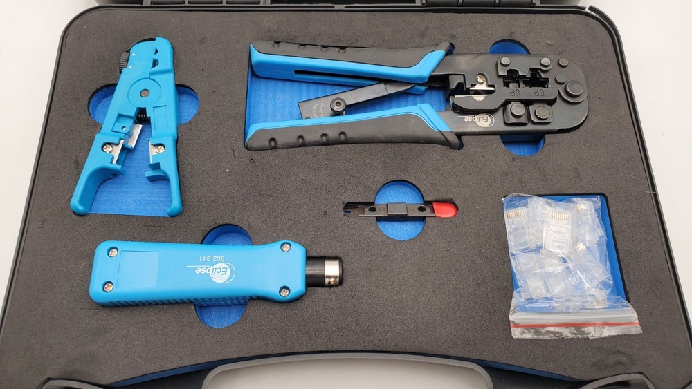 Eclipse Network Tool Bundle Crimp Stripping Punchdown Tool With Case