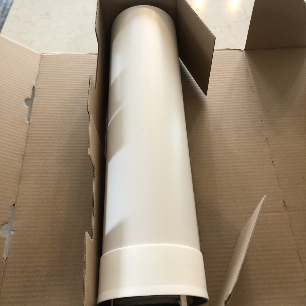 ubbink/Rinnai 224079PP Condensing Vent 19.5-in Pipe Extension, White