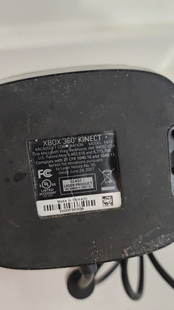 Microsoft Xbox 360 Kinect Sensor Bar Only - Black - Model 1473
