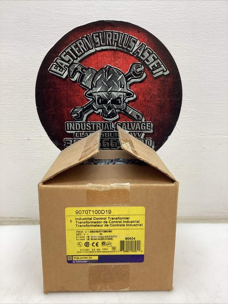 Square D Industrial Control Transformer 9070T100D19 *NIB*￼