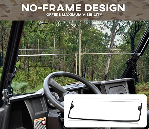 Clear Front Half Windshield for Polaris Ranger 570 Midsize, Lightly Dustproof