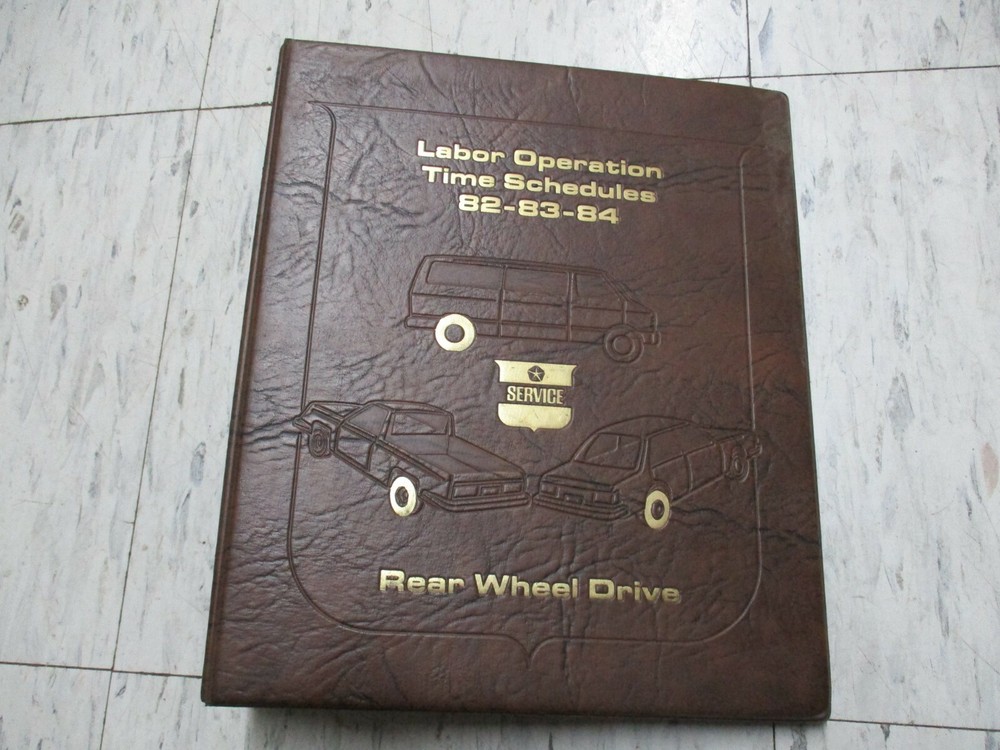 MoPar Labor Operation Time Schedule Binder - '82-'84 - Used