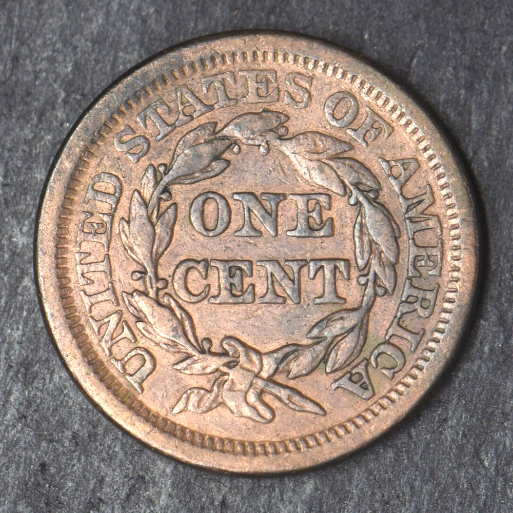 1853 Braided Hair Large Cent - COINGIANTS -