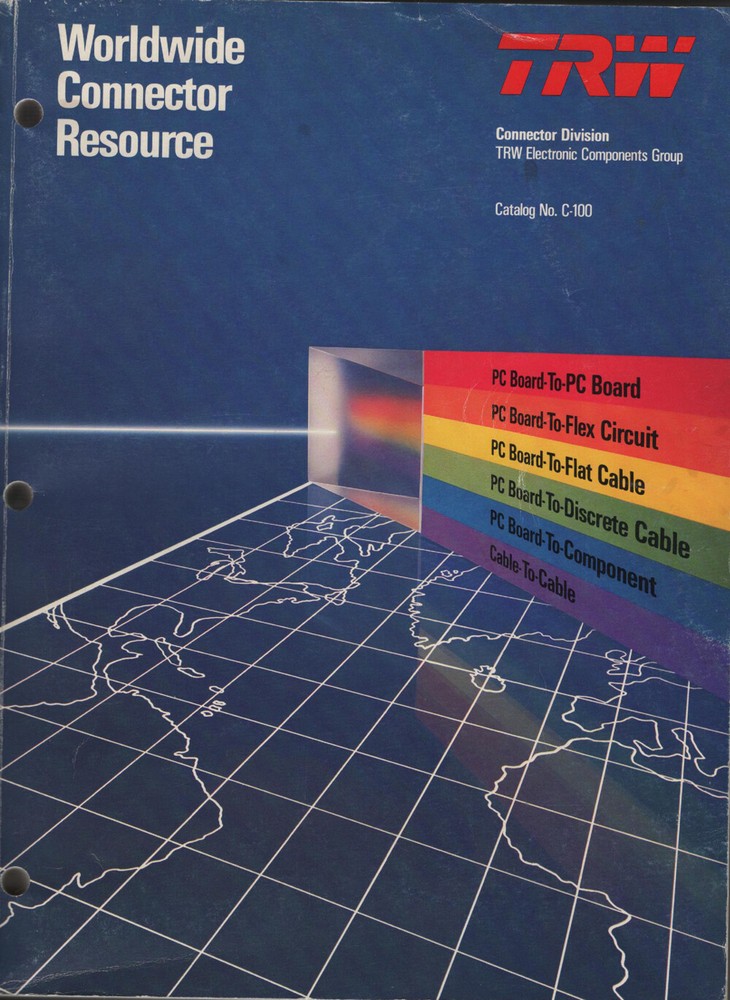 TRW WORDWIDE CONNECTOR RESOURCE CATALOG 1986