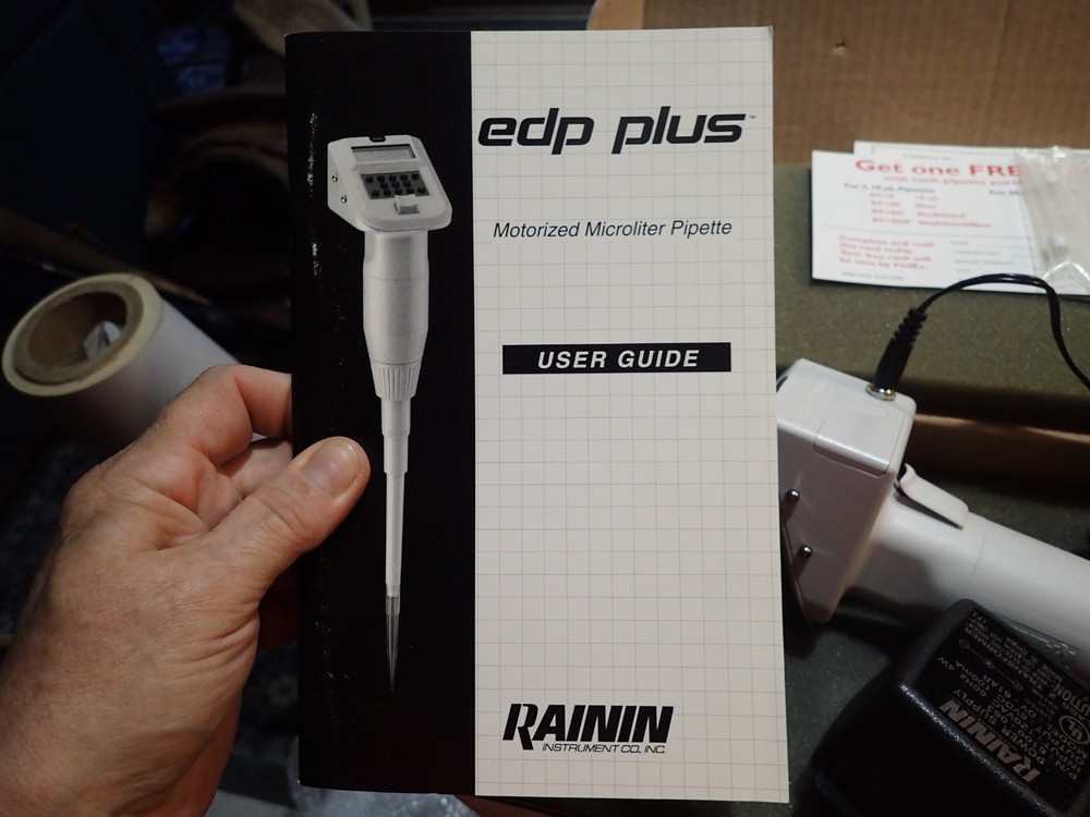 Rainin EDP Plus Motorized Microliter Pipette EP-1000 in original box