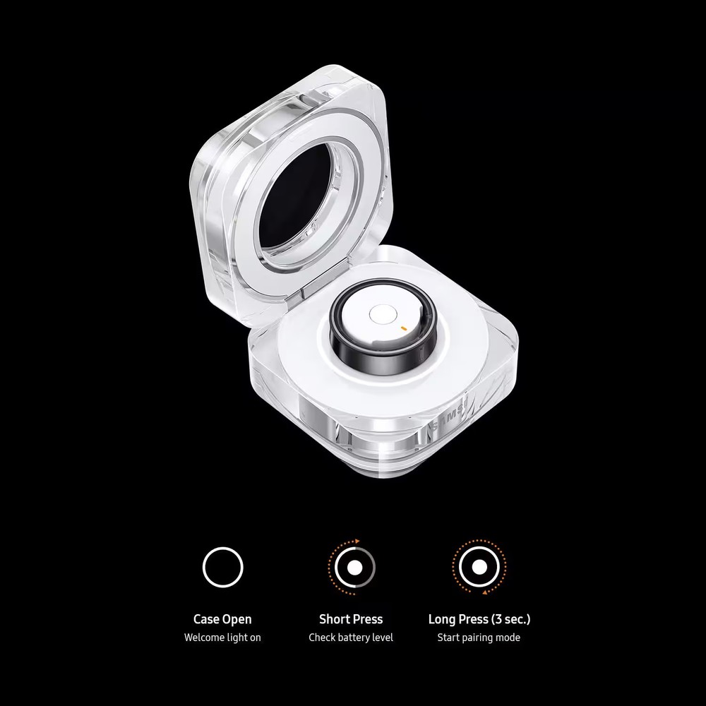Samsung - Galaxy Ring Charging Case Size 13 - White
