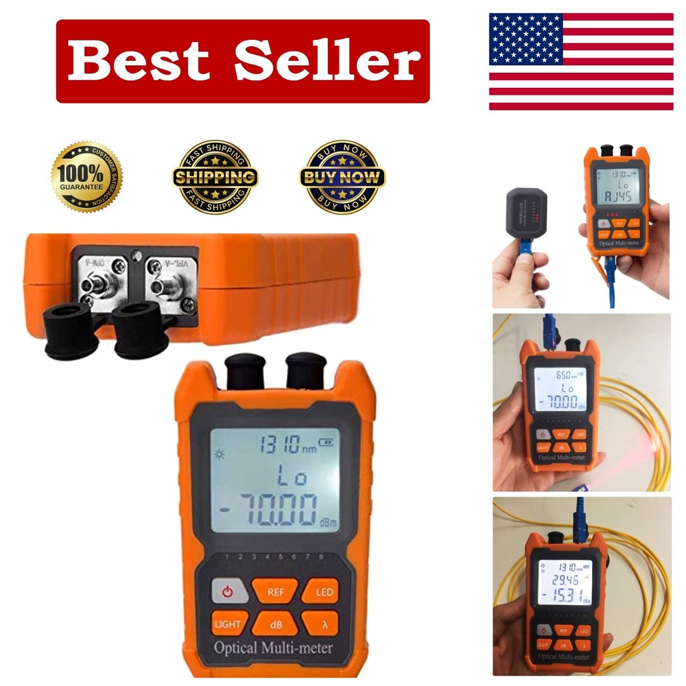 Professional Fiber Optic Power Meter with Backlight & Automatic Shutdown Feature