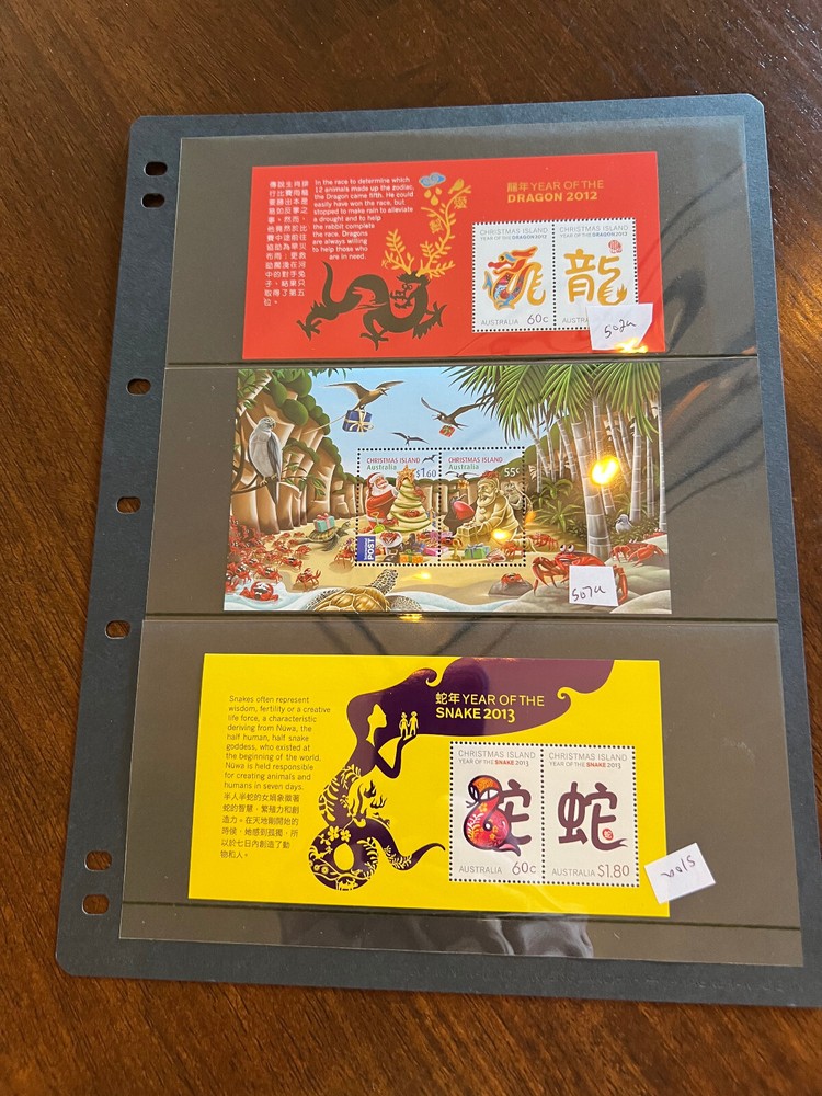 Christmas Island Souvenir Sheets