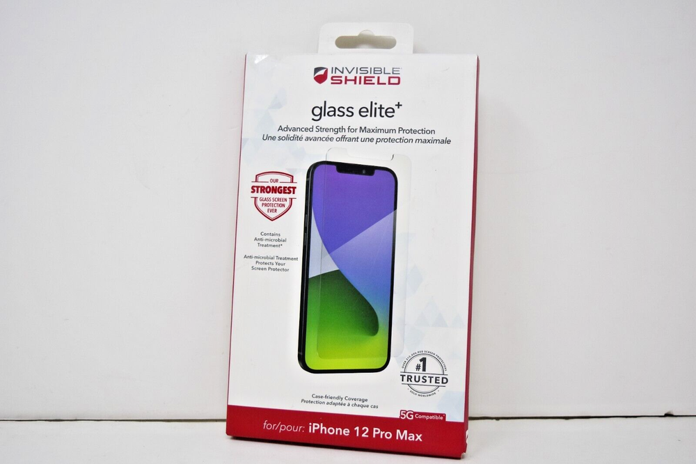 ZAGG Invisible Shield Glass Elite+ Screen Protector for iPhone 12 Pro Max New!