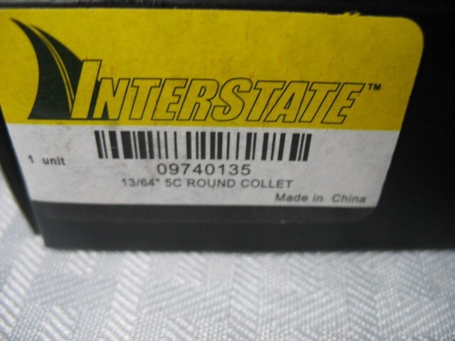 Interstate 5C Round Collet 13/64" New In Box