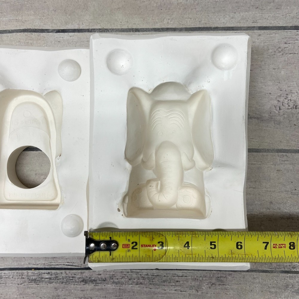 Vintage 1981 Mindy Mold Ceramic Casting Mold Elephant #M-290
