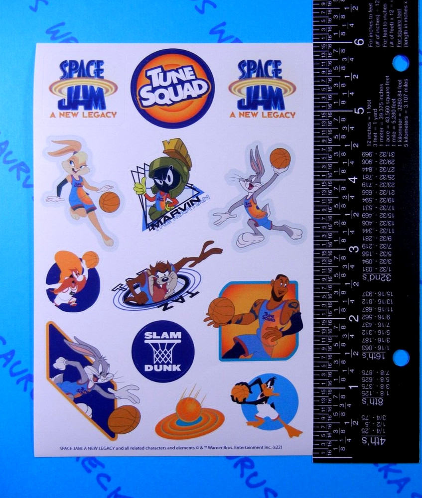 Space Jam Stickers Sheet American Greetings