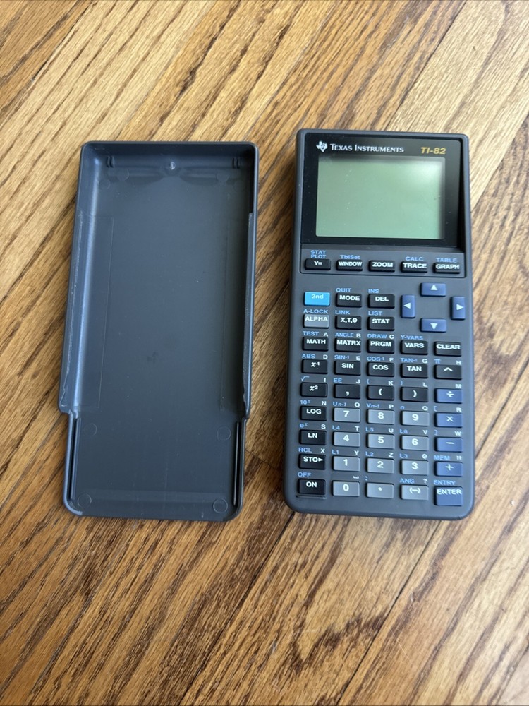 Texas Instruments TI-82 Graphing Calculator with Cover - Tested!
