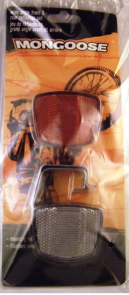 Mongoose Bike Reflector Set-Front & Back New