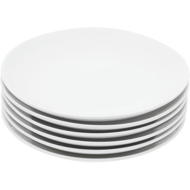 Elegant Ceramic Plates Durable Oven Safe Stackable Kitchen Dinnerware Set New