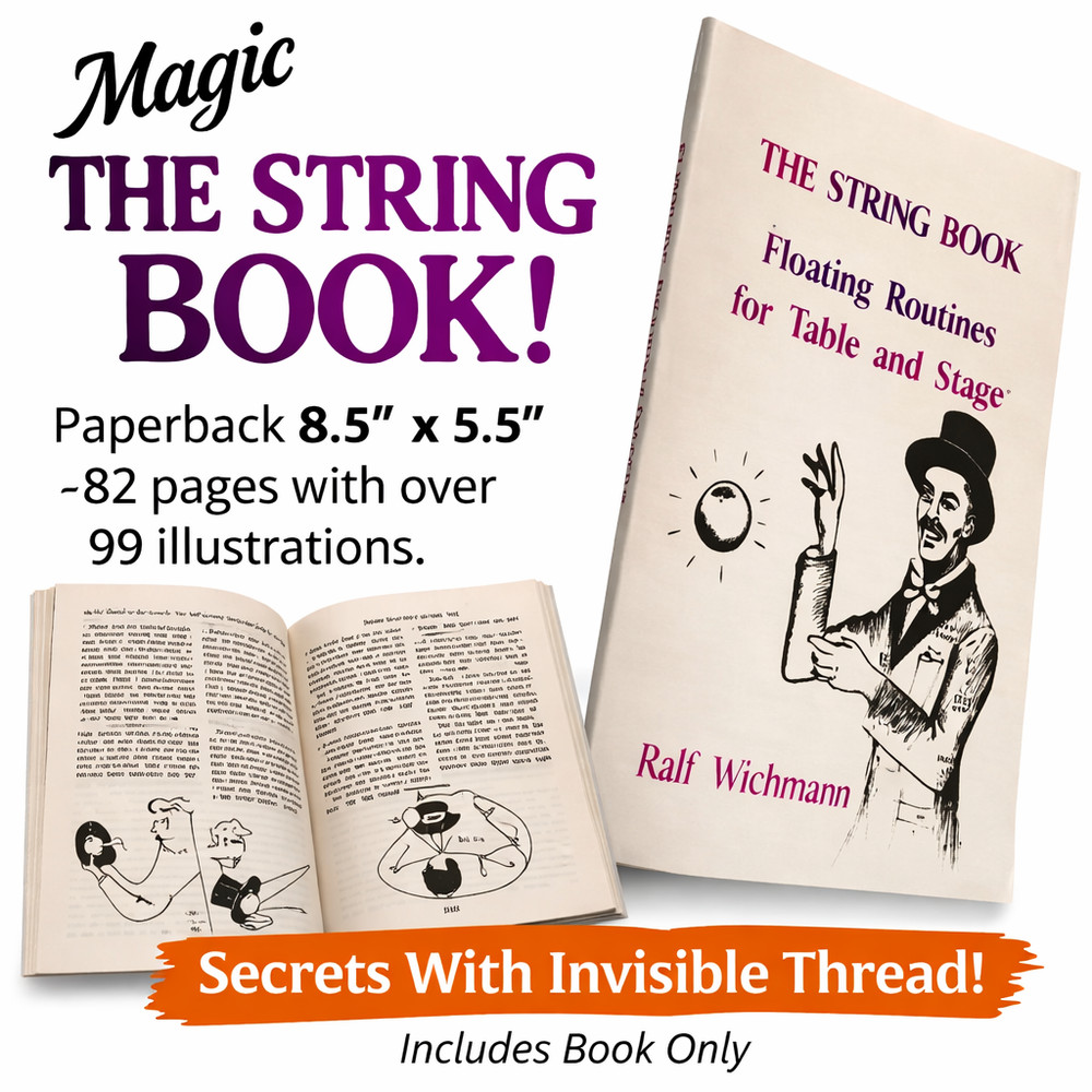 STRING BOOK Invisible Thread Floating Magic Trick Elastic Levitation Ball Stage