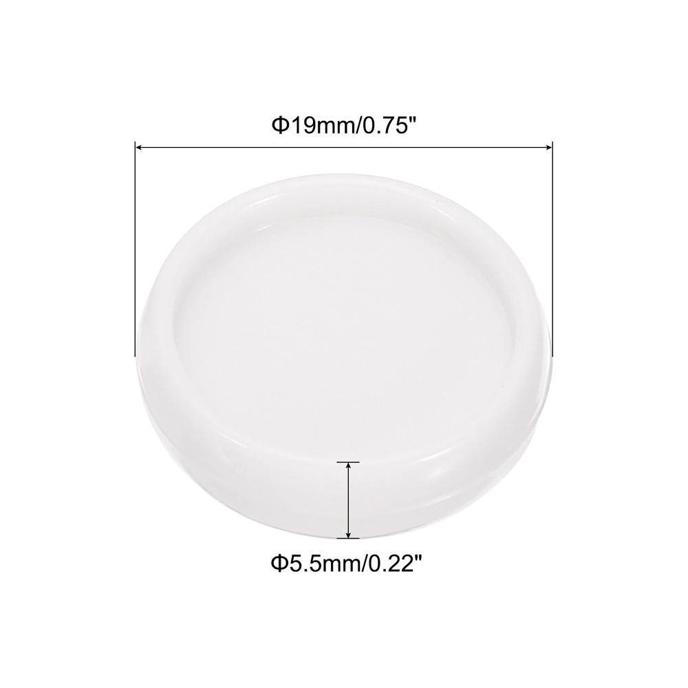 19mm Plastic Book Binding Discs, 33 Pack Discbound Expansion Discs Round, White