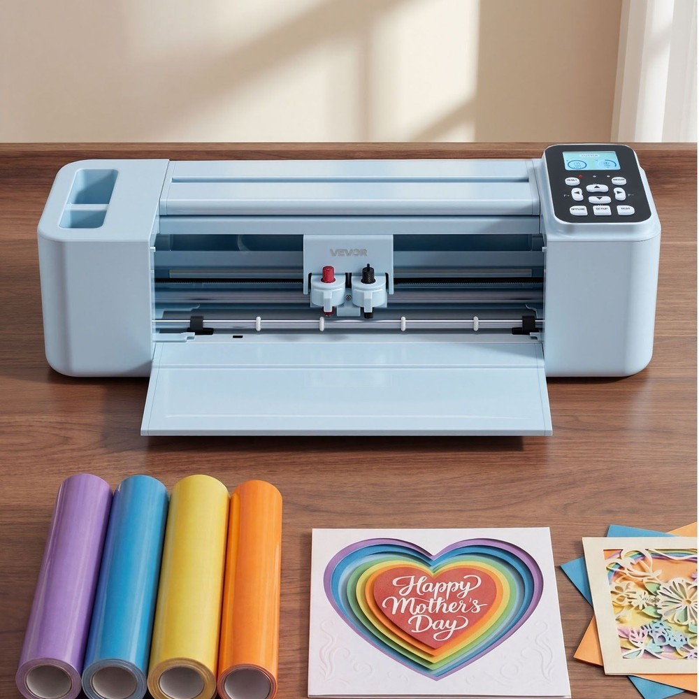 Vinyl Cutting Machine, 12 in, Button and Screen Controlled Vinyl Cutter, 5000+