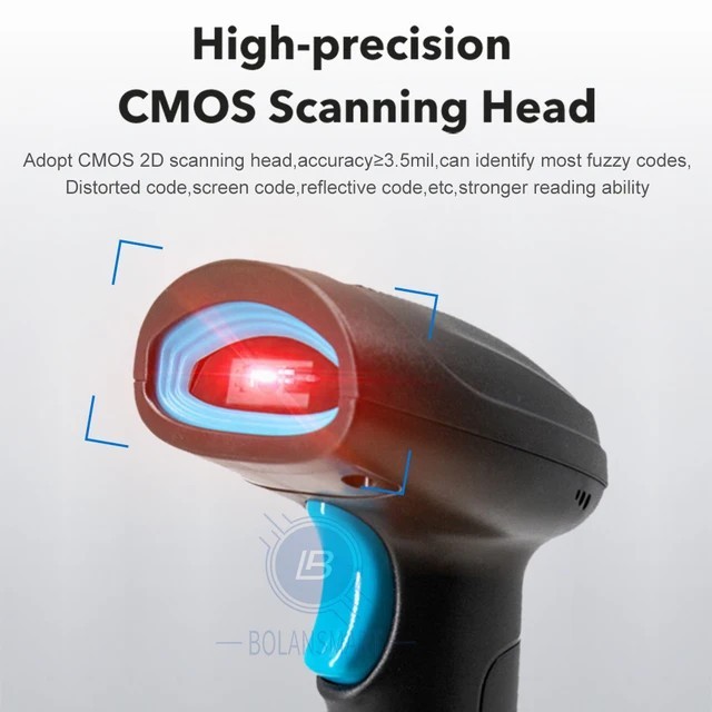 Inateck Wired Barcode Scanner with APP/SDK Bluetooth 1D USB Barcode Reader