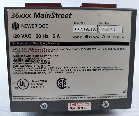 New Bridge 90-0663-01/G Power Supply