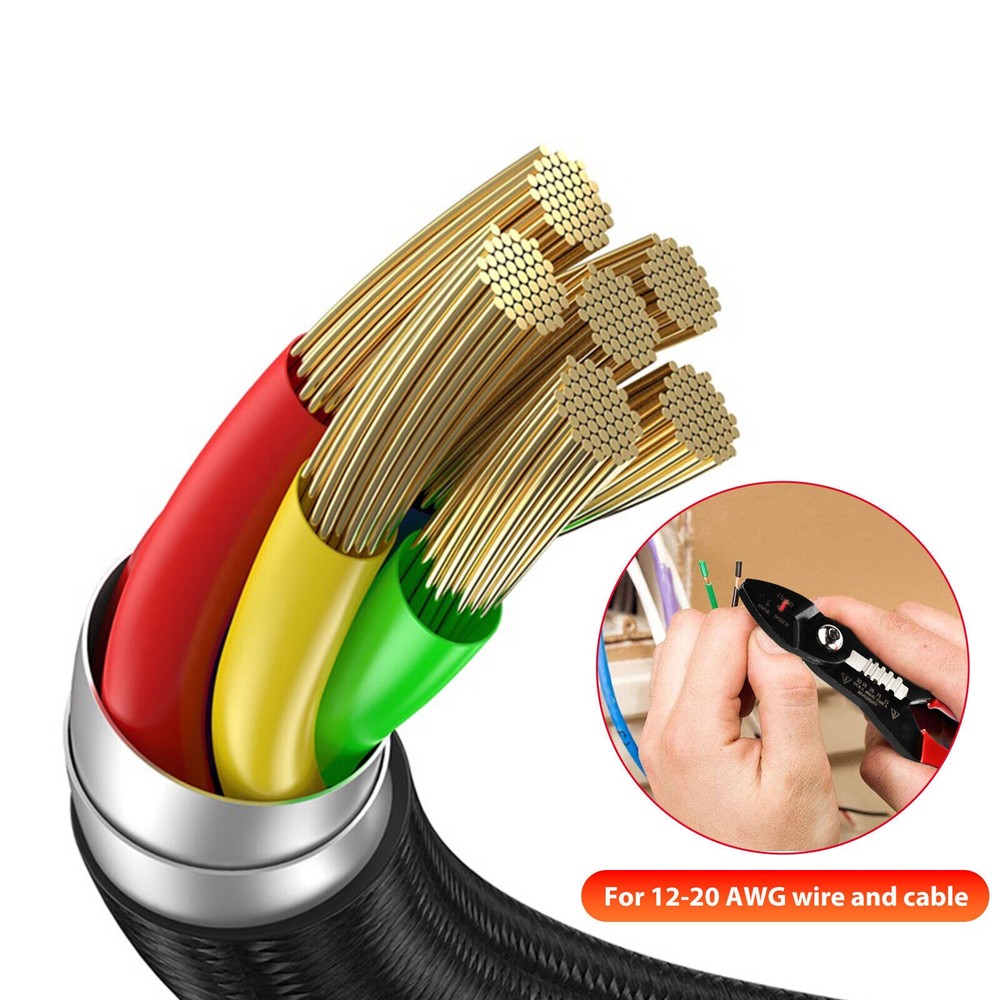 Cable Stripper Pliers Multifunctional Wire Service Pliers Crimper Stripper Tool