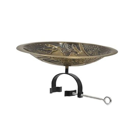 Three Hares Birdbath- Over Rail Bracket