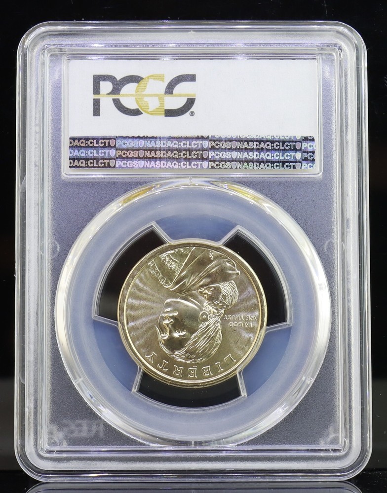 2009 Native American Dollar Missing Edge Lettering PCGS MS66