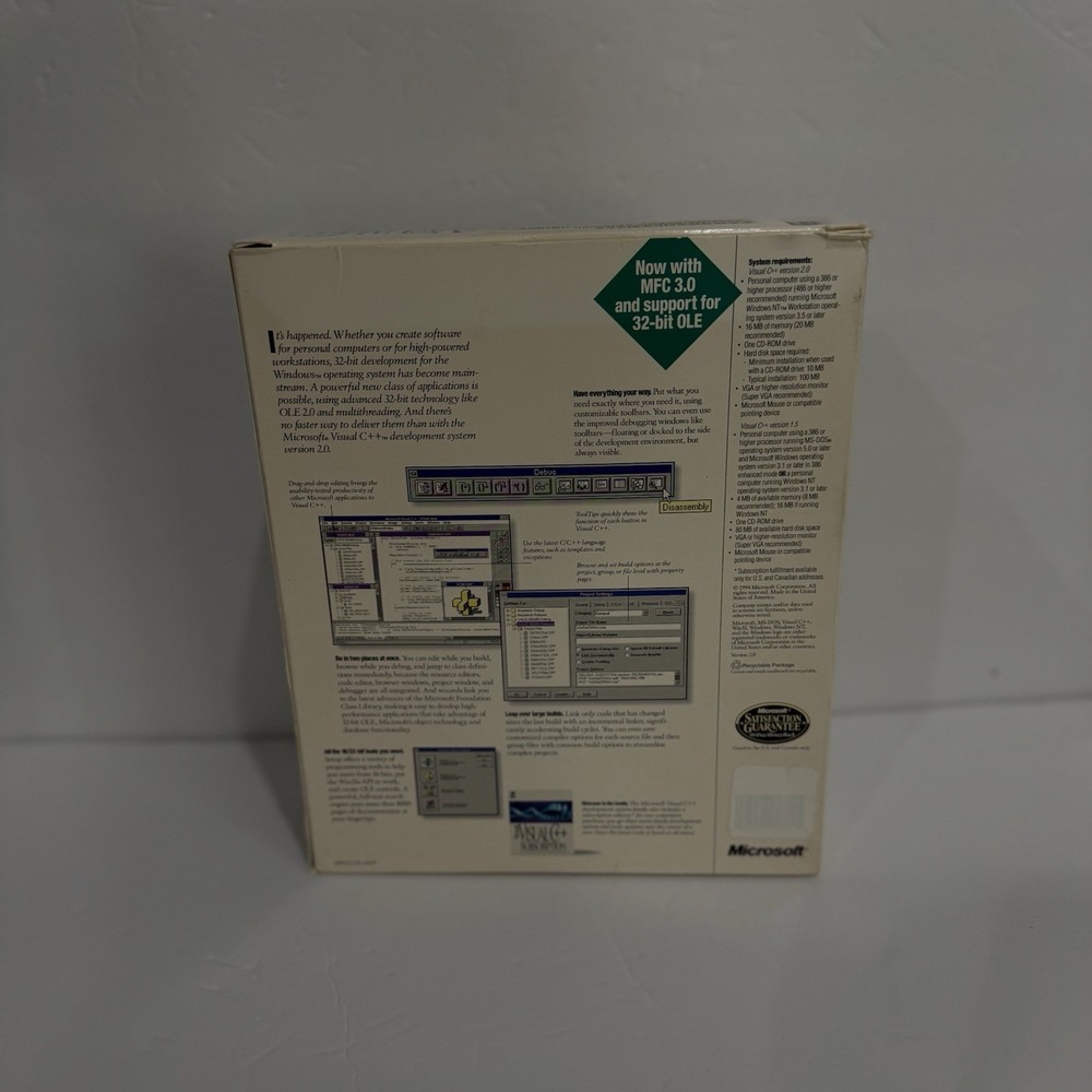 RARE Vintage Microsoft Dev Software Lot Visual Basic C++ FoxPro Promo NFR Box