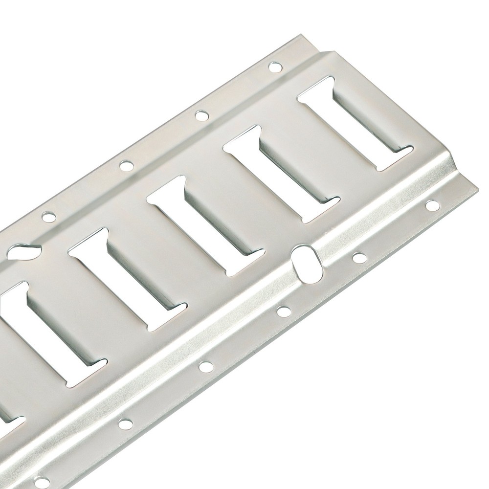 4pc Durable Carbon Steel E Track Tie Down Rail Kit Silver Galvanized Replacement