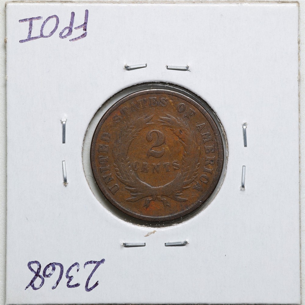 1869 2C Two Cent Piece in VG Condition #2368