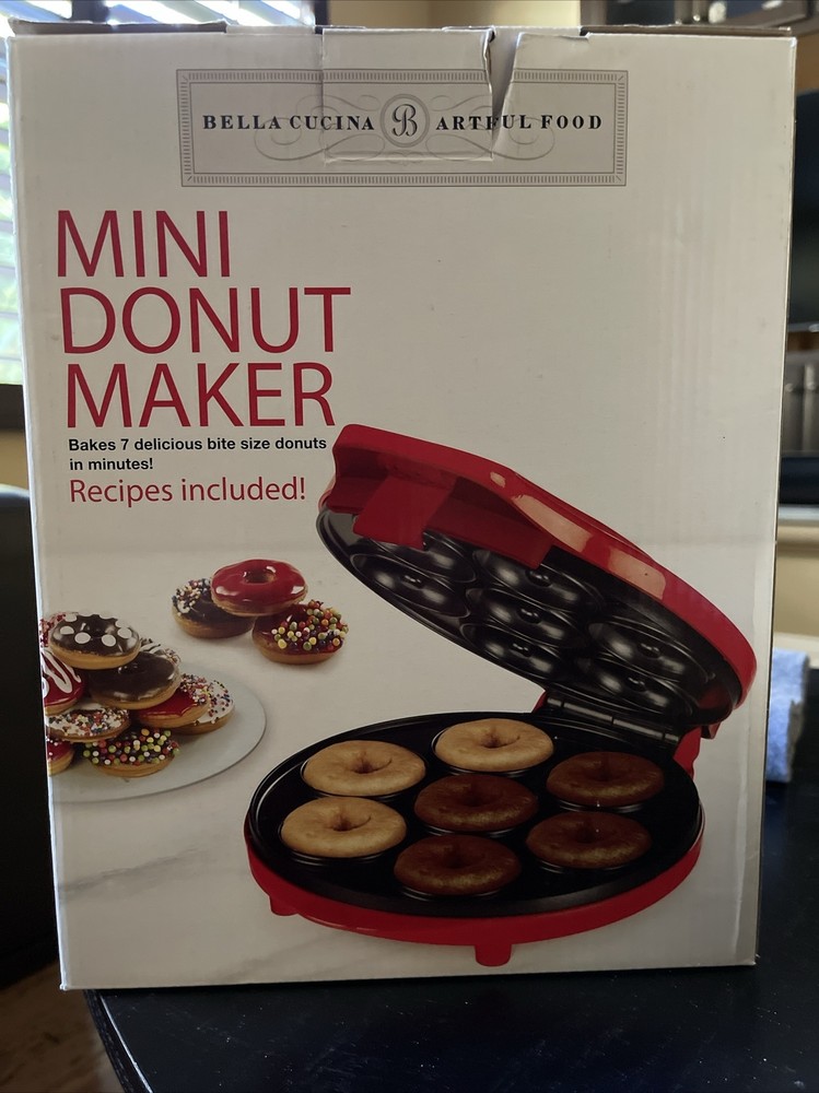 BELLA CUCINA MINI DONUT MAKER NEW IN BOX