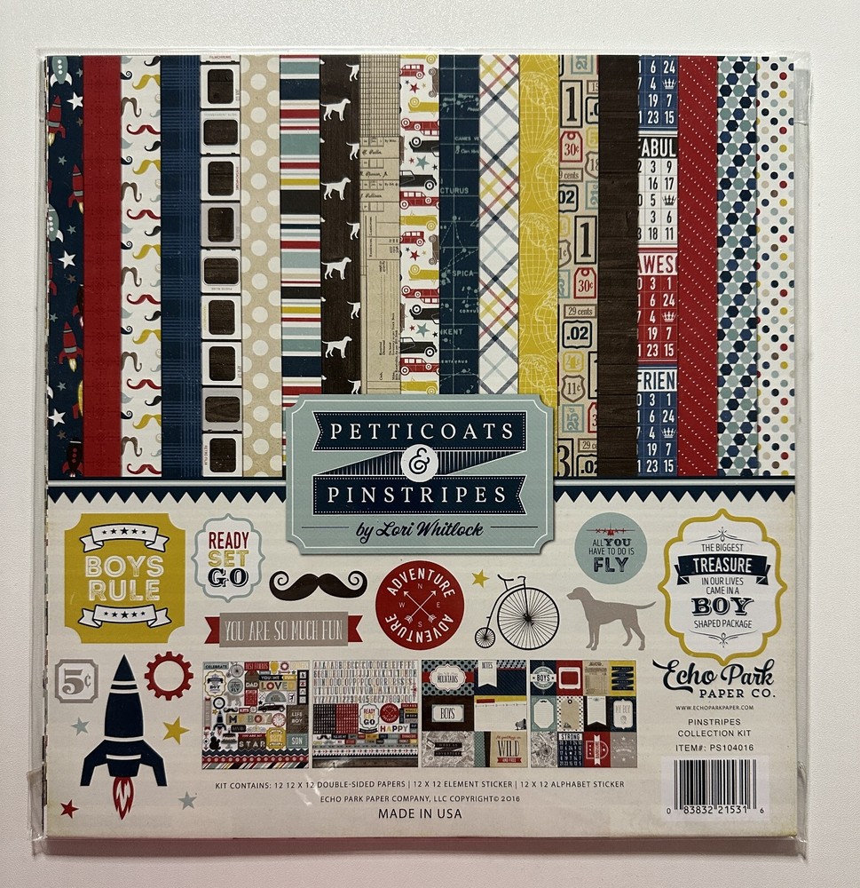 Echo Park 12 x 12 Paper Pack Multiple Variations Available-You Choose