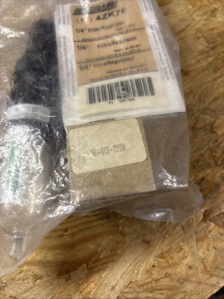 Speedaire 4Zk76 Filter Regulator, NEW Sealed!