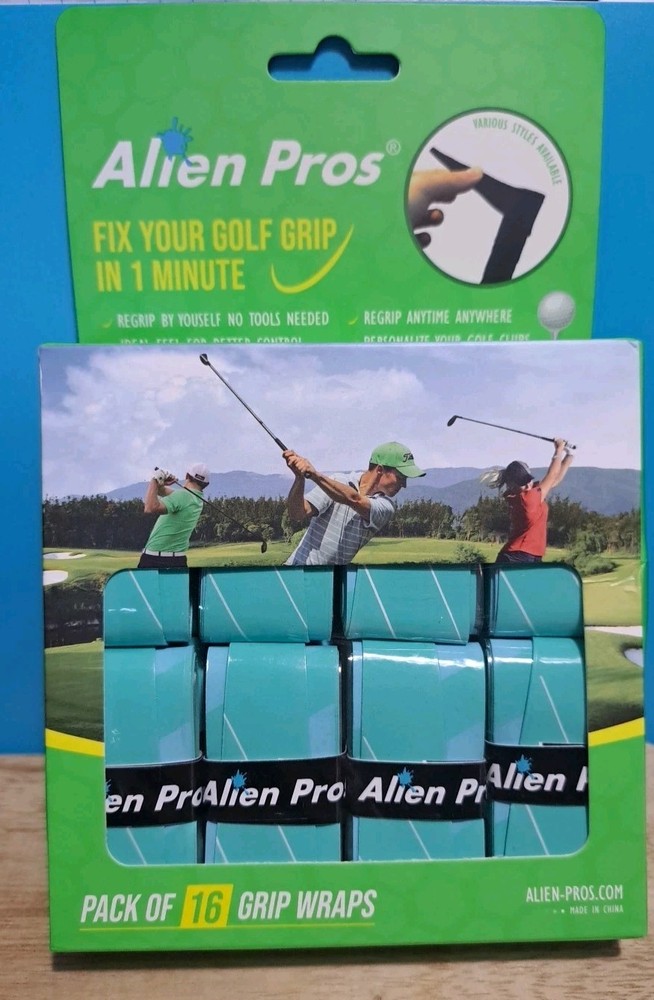 Alien Pros Golf Grip Wrapping Tapes 16-Pack Innovative Golf Club Grip Solution