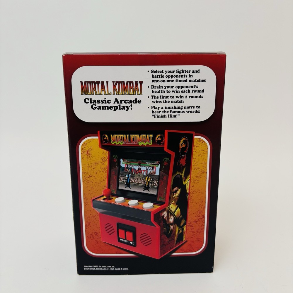 Basic Fun Mortal Kombat Mini Retro Arcade Classics 2025 Game Brand New Sealed