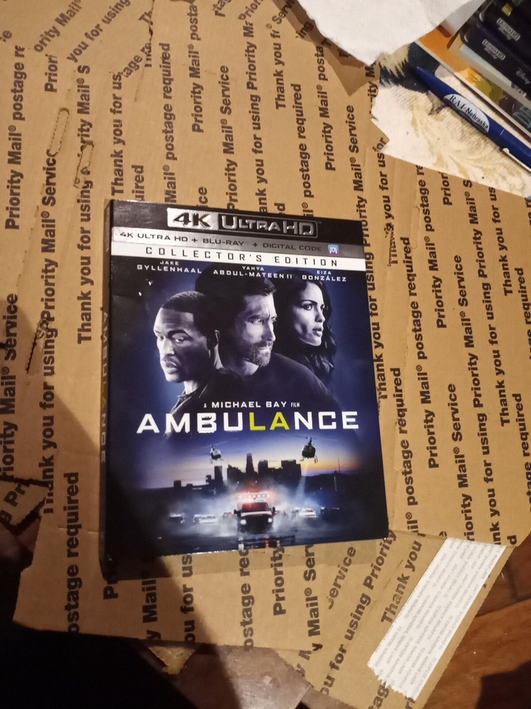 Ambulance 4k blu ray slipcover only (no disc)
