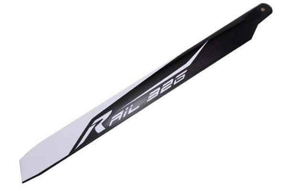 Rail Blade R-326 Flybarless Main Blades (2) - White