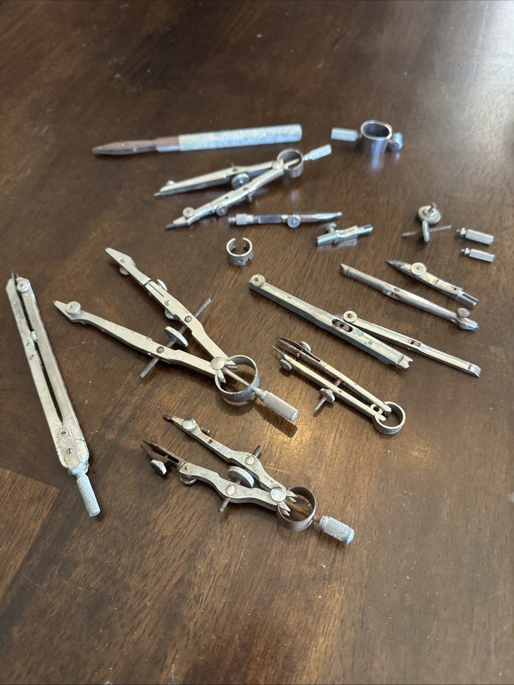 Lot of assorted drafting tools. See images.