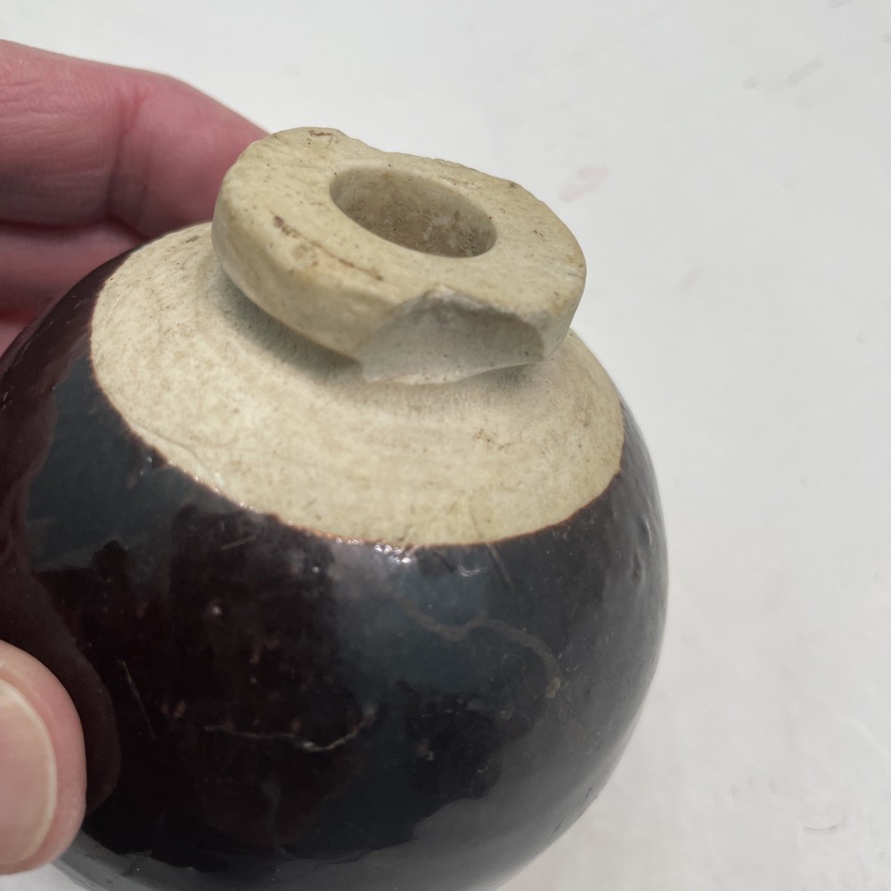 WW2 Japanese Military Type 4 Brown Ceramic Last Ditch
