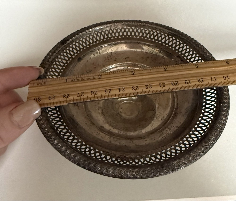 La Pierre Sterling Footed Compote Weighed Reinforced 150g