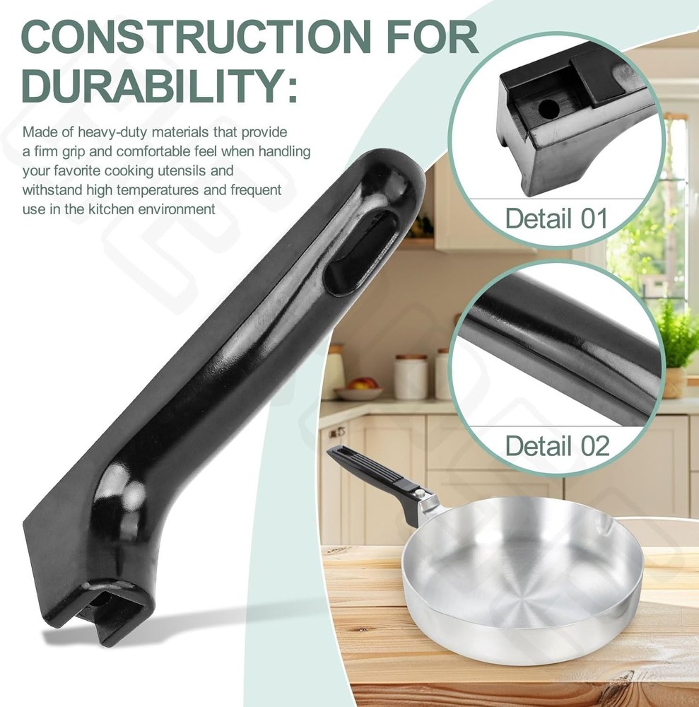 Cookware Handles Replacement for Magnalite Wagner Ware GHC Durable Plastic Set