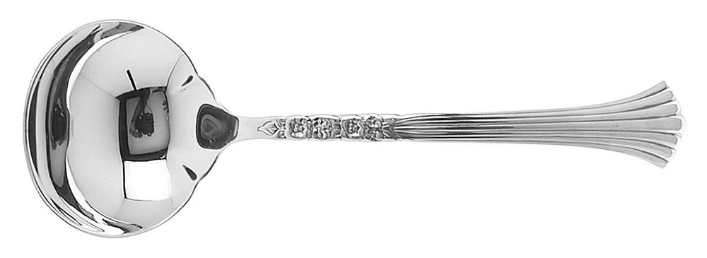 Oneida Silver Floral Queen  Solid Gravy Ladle 492975