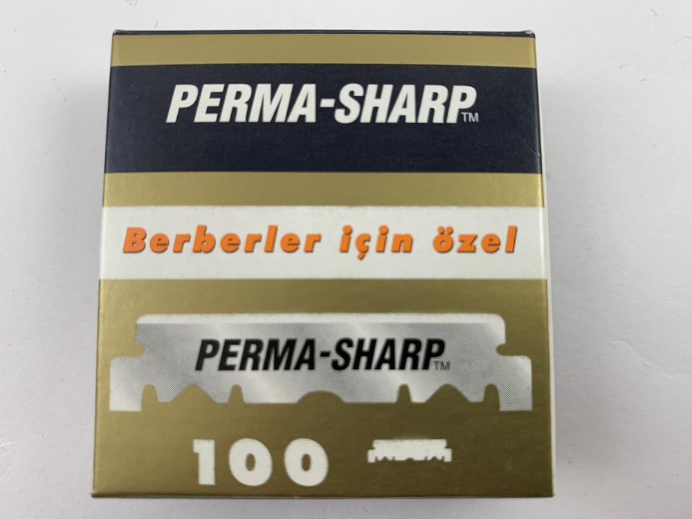 Perma Sharp Professional | Single Edge Razor Shaving Blades | Pro Straight Edge