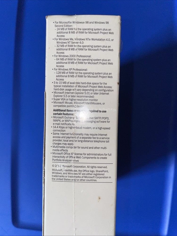 Microsoft Project Server 2002 _ Enterprise Project Management Server- 5 Licenses