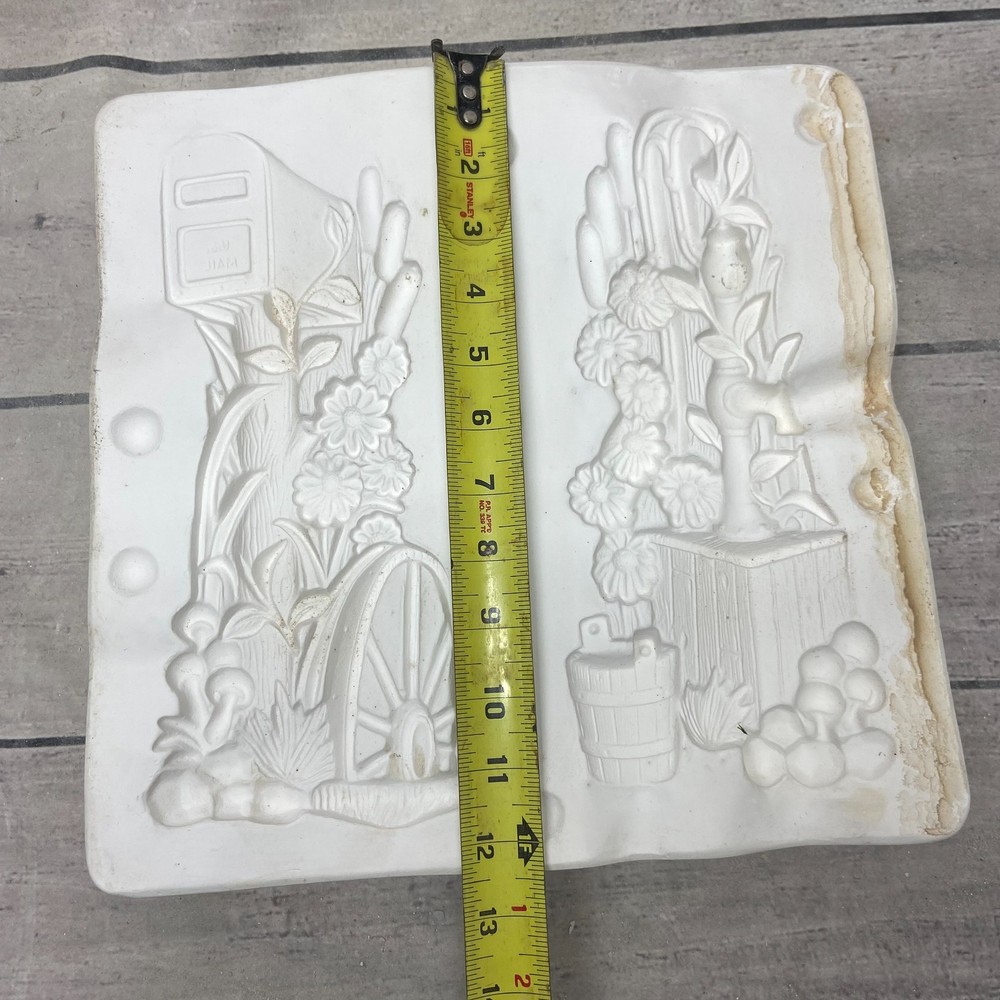 Macks Mold Ceramic Casting Mold Spring Flowers & Mail Box