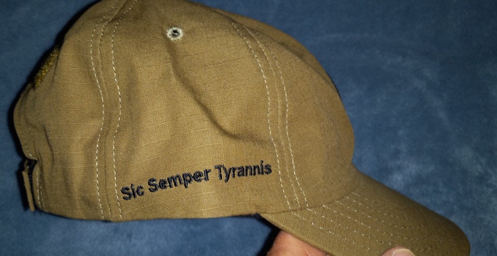 NEW Zenith Firearms Sic Semper Tyrannis Brown Hat Cap OSFM Hook Loop Close AR