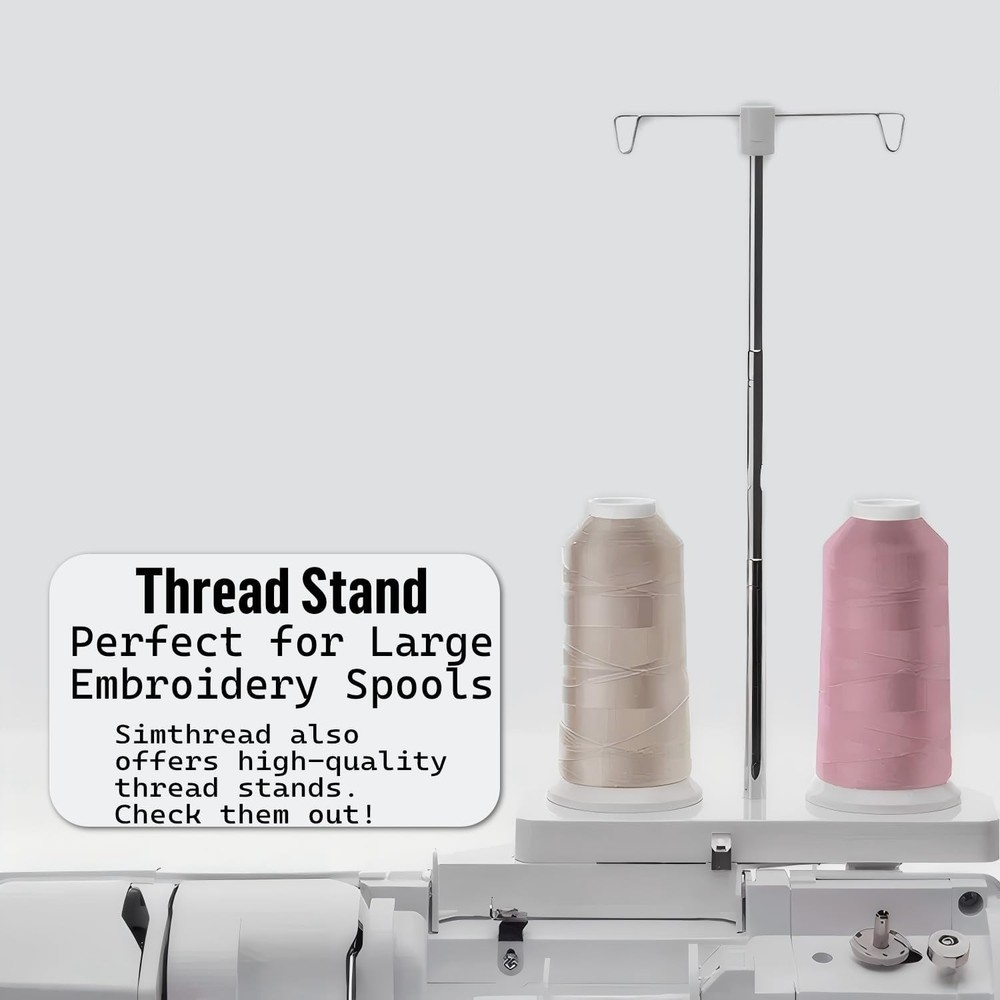High Speed Rated 5500 Yards White Polyester Thread for Professional Embroidery