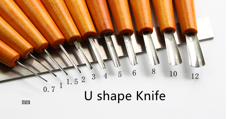 20pcs basic wood engraving carving tool set for printmaking